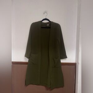 H&M — Green Cardigan Jacket